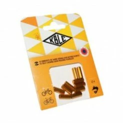 Marque Embout Autoblocant Pour Gaine 4 Mm Or (Sachet De 10 Pieces)