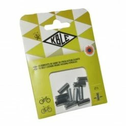 Marque Embout Autoblocant Pour Gaine 5 Mm Argent (Sachet De 10 Pieces)