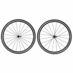 Marque Roues Route 700 Mavic Cosmic Elite Noir 11V. Compatible 10 Vitesses Shimano (Avant + Arriere) - Serie Limitee Sans Pneus -