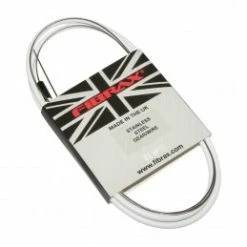 Marque Transmission Derailleur Fibrax Fcg Blanc-Cable Inox Avec Embouts De Gaine (Vendu A L'Unite)